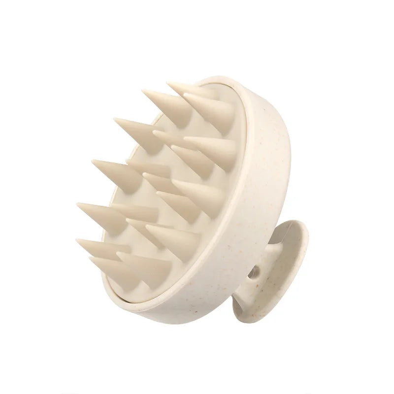 Silicone Shampoo Brush Head Scalp Massage Comb Hair Root