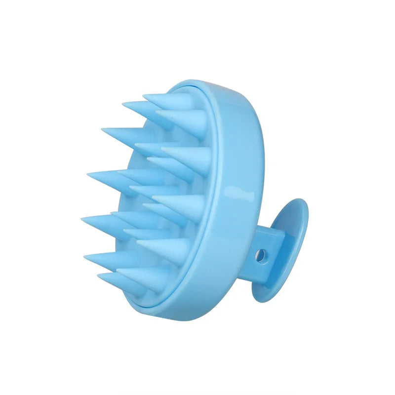Silicone Shampoo Brush Head Scalp Massage Comb Hair Root