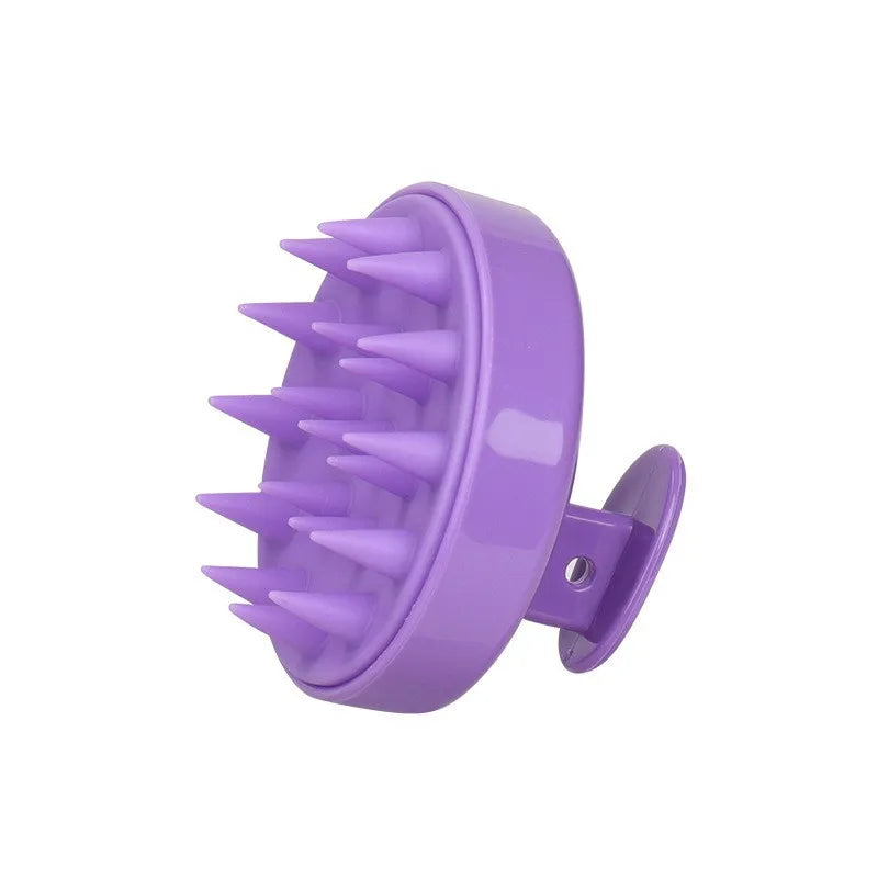 Silicone Shampoo Brush Head Scalp Massage Comb Hair Root