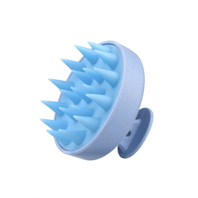 Silicone Shampoo Brush Head Scalp Massage Comb Hair Root