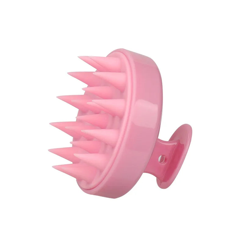 Silicone Shampoo Brush Head Scalp Massage Comb Hair Root