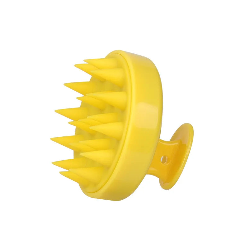 Silicone Shampoo Brush Head Scalp Massage Comb Hair Root