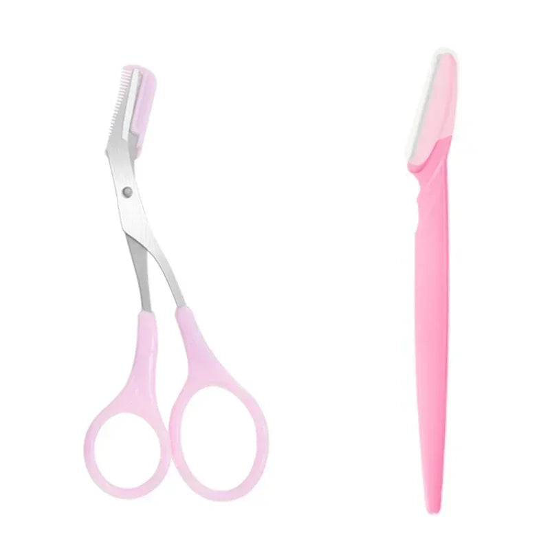 Eyebrow Trimmer Scissor Beauty Products for Women Eyebrow Scissors  with combs