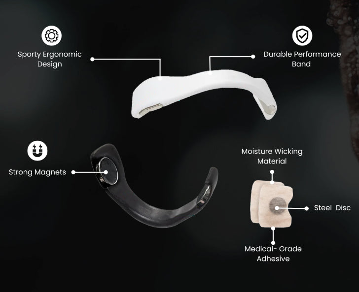Magnetic Nose Clip Strips Increase Sports Air Intake Improve Sleeping