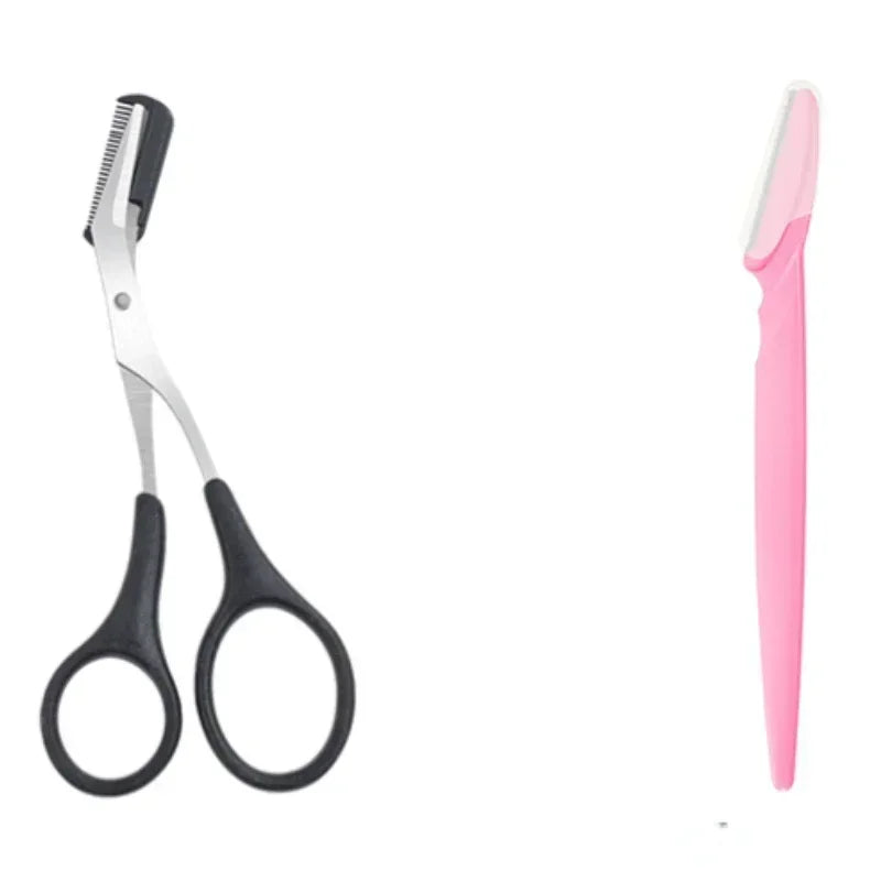Eyebrow Trimmer Scissor Beauty Products for Women Eyebrow Scissors  with combs