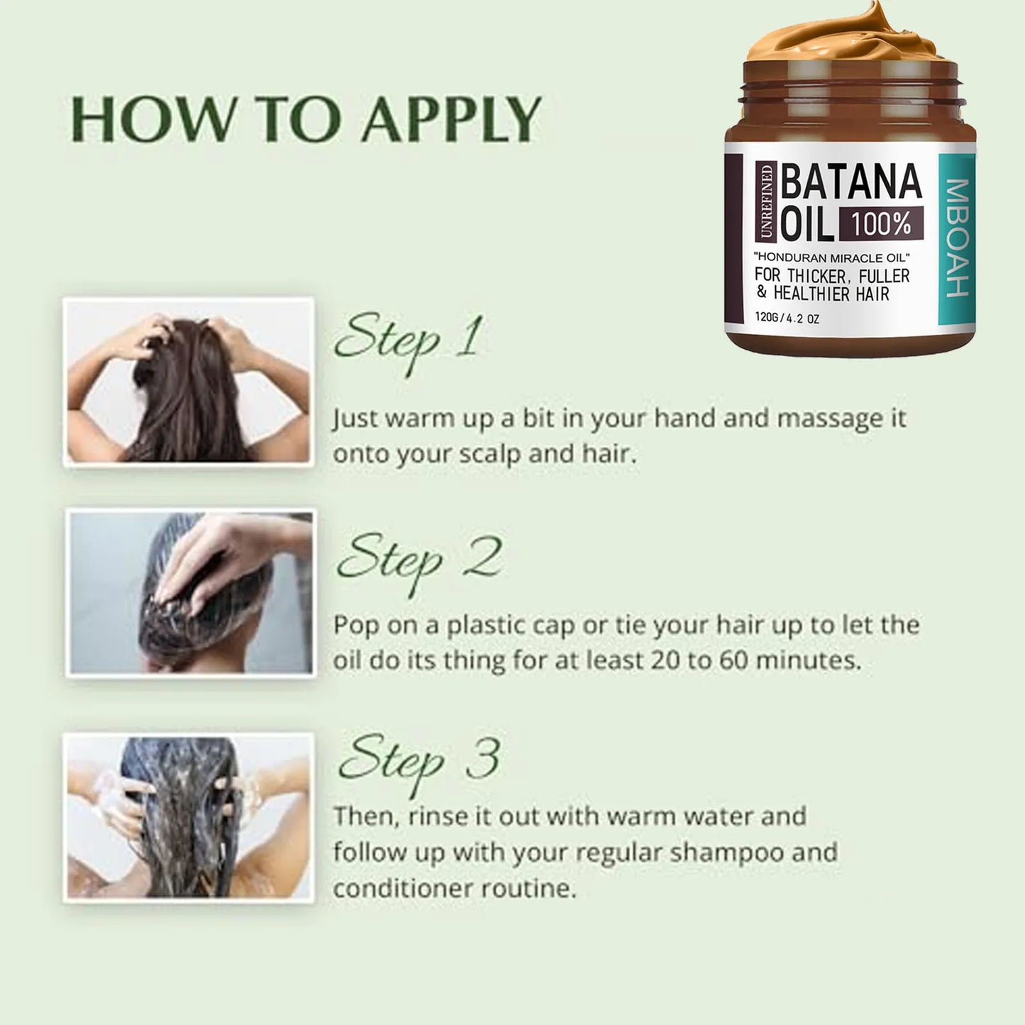 Get Fuller, Thicker, Healthier Hair after using batana oil