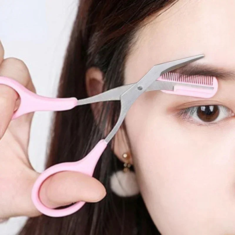 Eyebrow Trimmer Scissor Beauty Products for Women Eyebrow Scissors  with combs